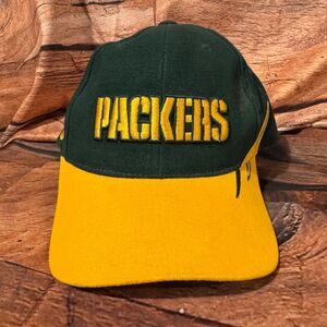 Green Bay Packers Hat SPL 28 Men's Adjustable Green Yellow NFL Baseball Cap